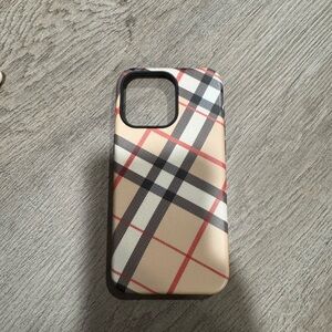 iPhone 15 pro max plaid phone case